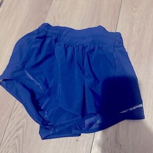 Lululemon blue hotty hot shorts